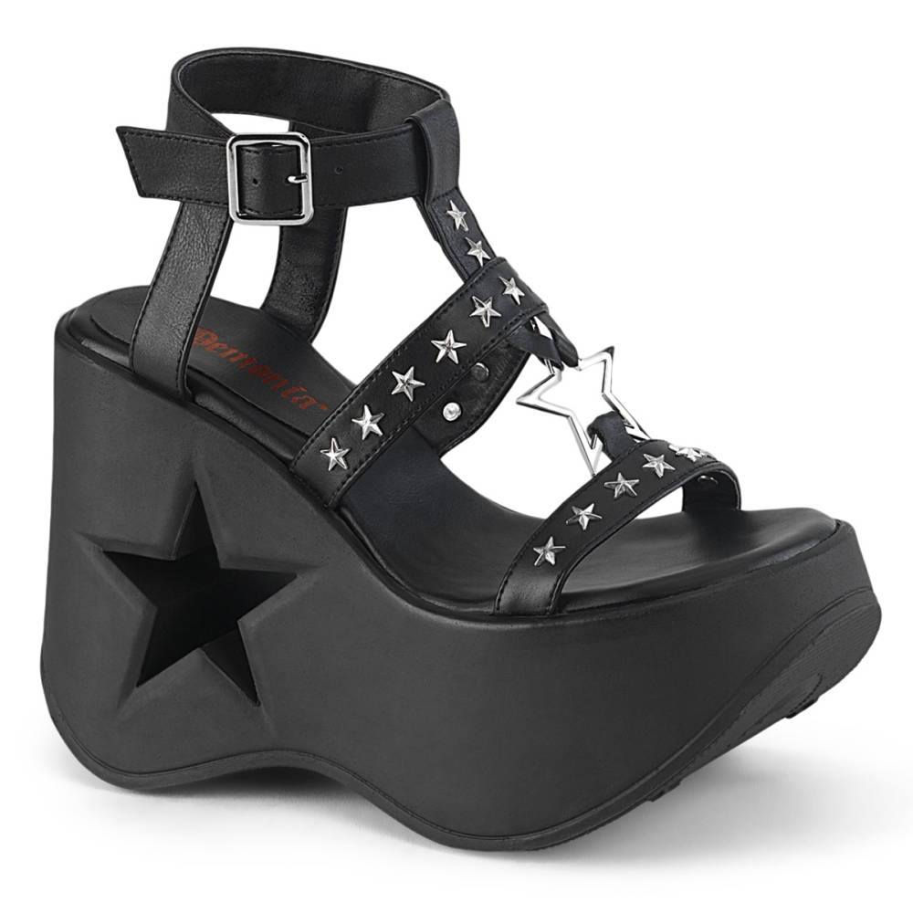 DemoniaCult - DYNAMITE12 Sandales à plateforme - Noir Product image